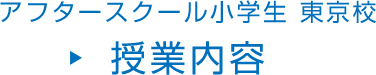 アフタースクール小学生 東京校 授業内容